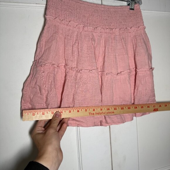 GAP Teen Tiered Skirt Rose Petal Pink Size 10 NWT Ruffle Flowy Summer Spring - Picture 6 of 9